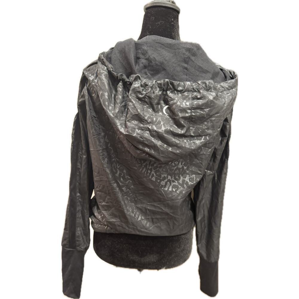 ZYIA Active Black Windbreaker Lightweight Water-Resistant Jacket - S - Picture 3 of 4